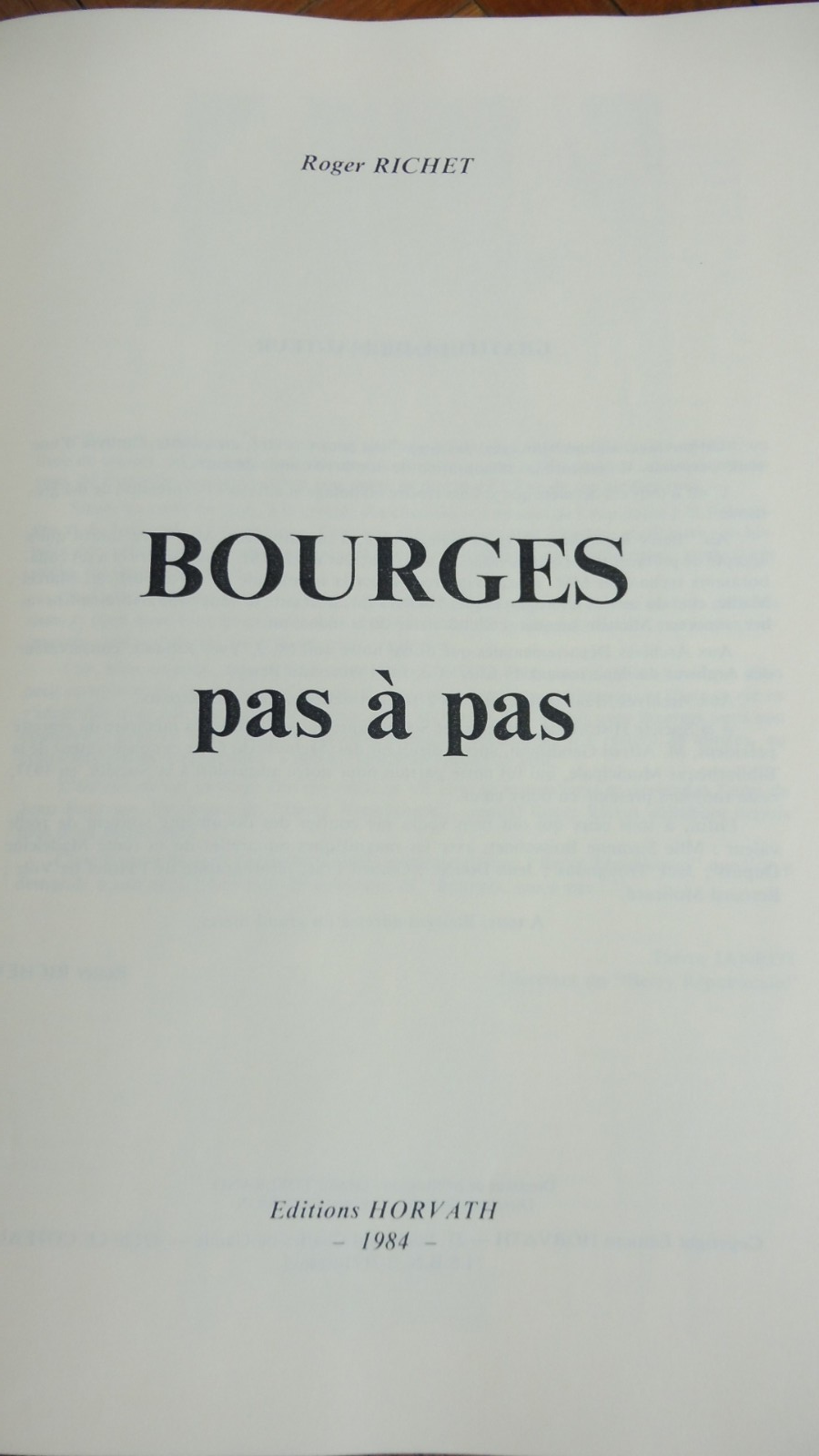 Bourges pas à pas (Roger Richet) repro 1984