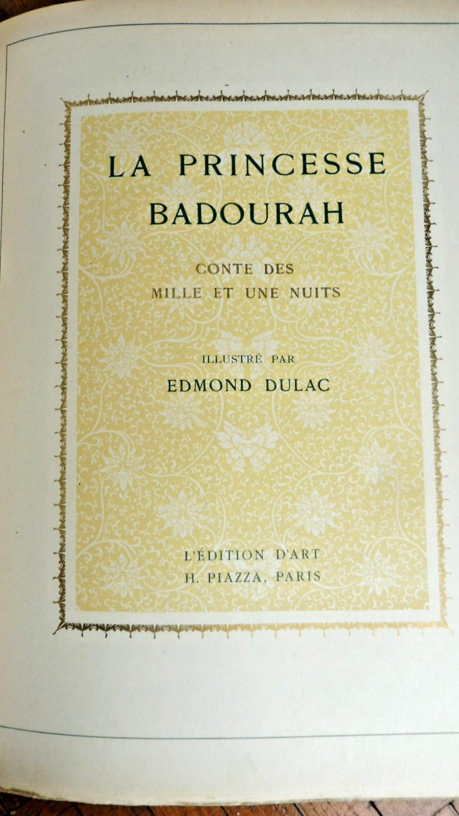 La Princesse Badourah 1914 illus. Edmond Dulac SIGNE JAPON