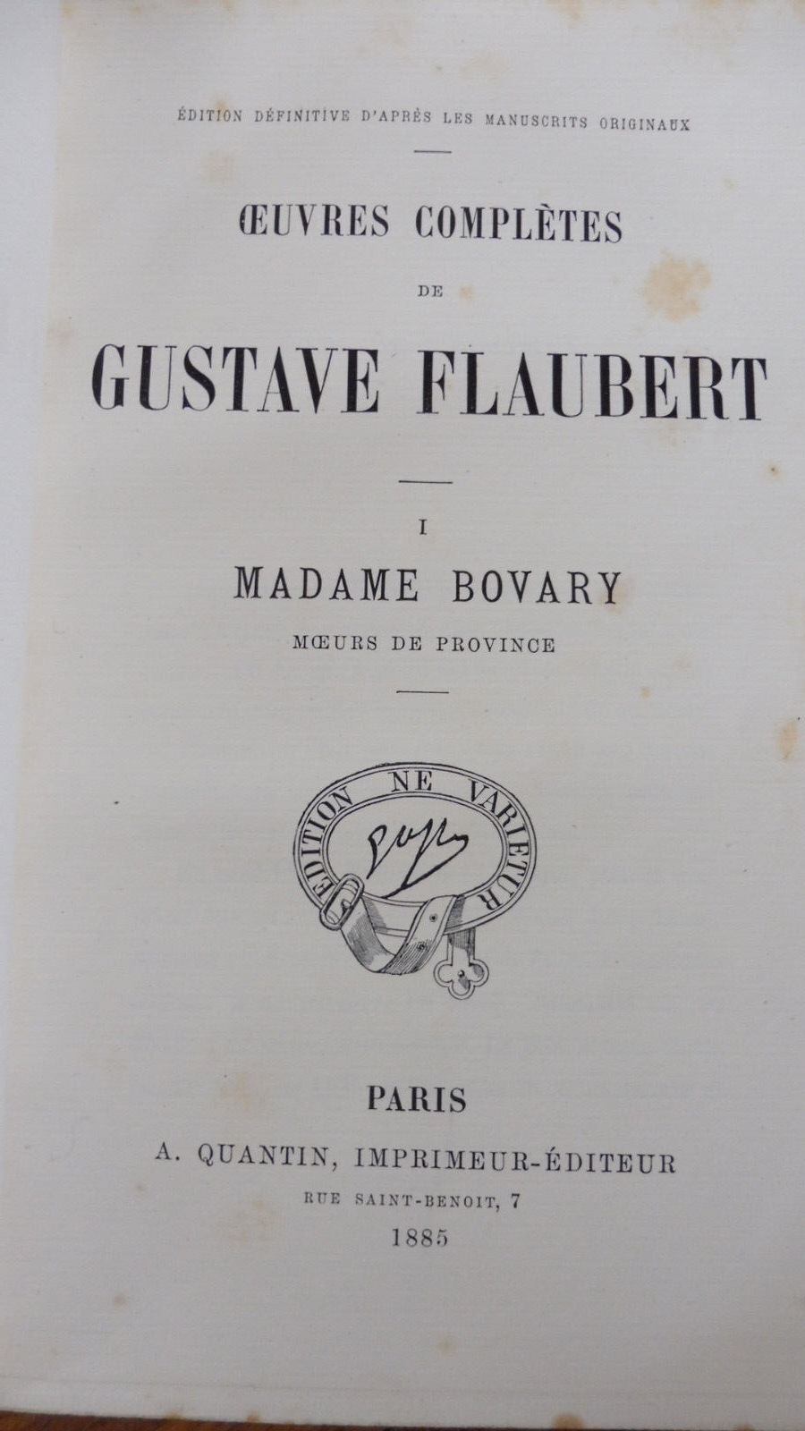 Oeuvres de Flaubert 1885 8/8