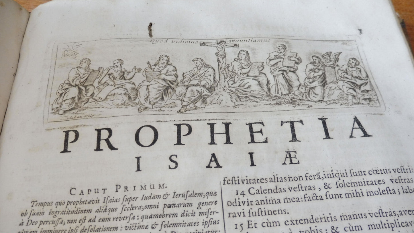 Biblia sacra vulgatae editionis 1705 IN FOLIO
