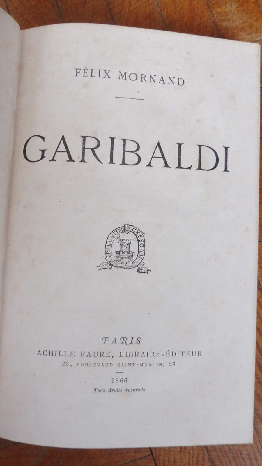 Garibaldi (Félix Mornand) 1866