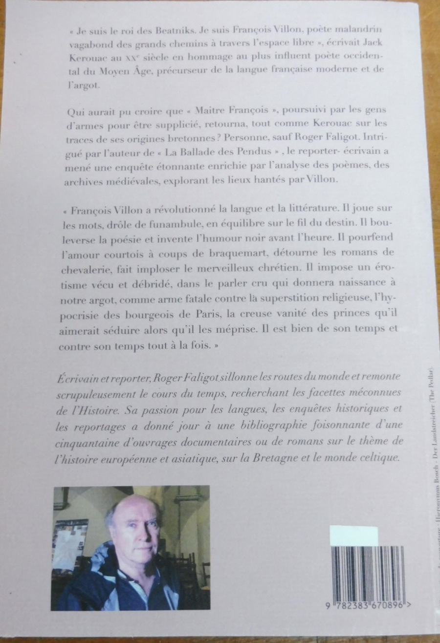 Le mystère François Villon (Roger Faligot) 2025