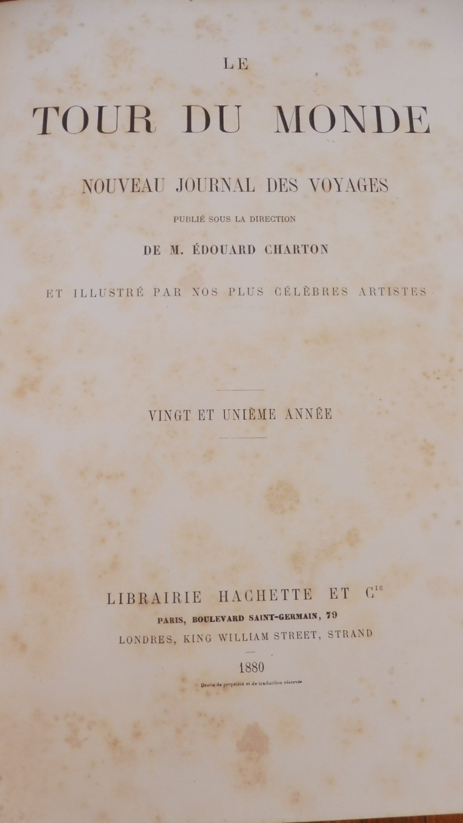 Le Tour du monde. Année 1880 (E. Charton) 1880 SYRIE, SUMATRA, AUSTRALIE...
