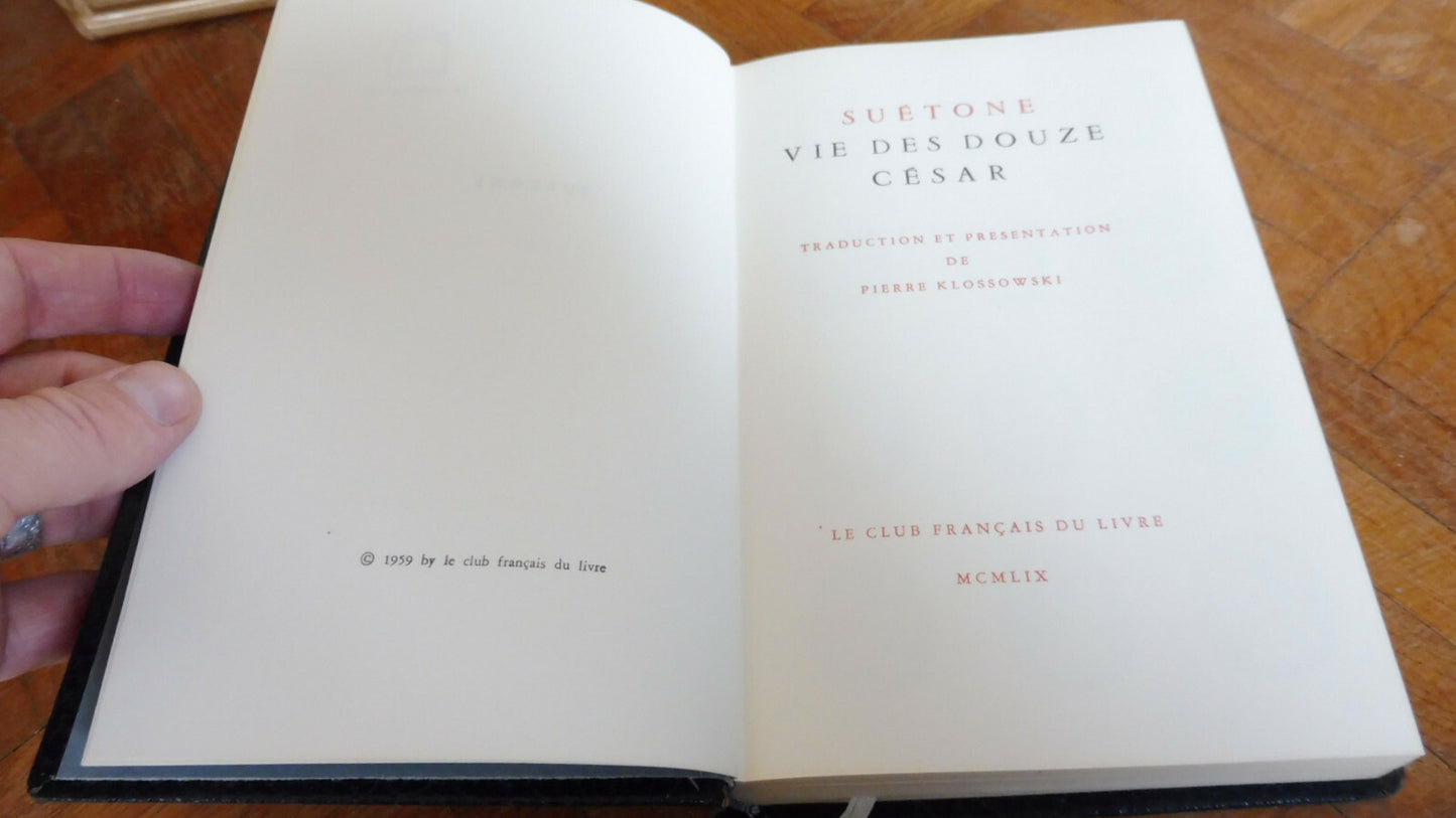 Vie des douze Césars (Suètone) 1959