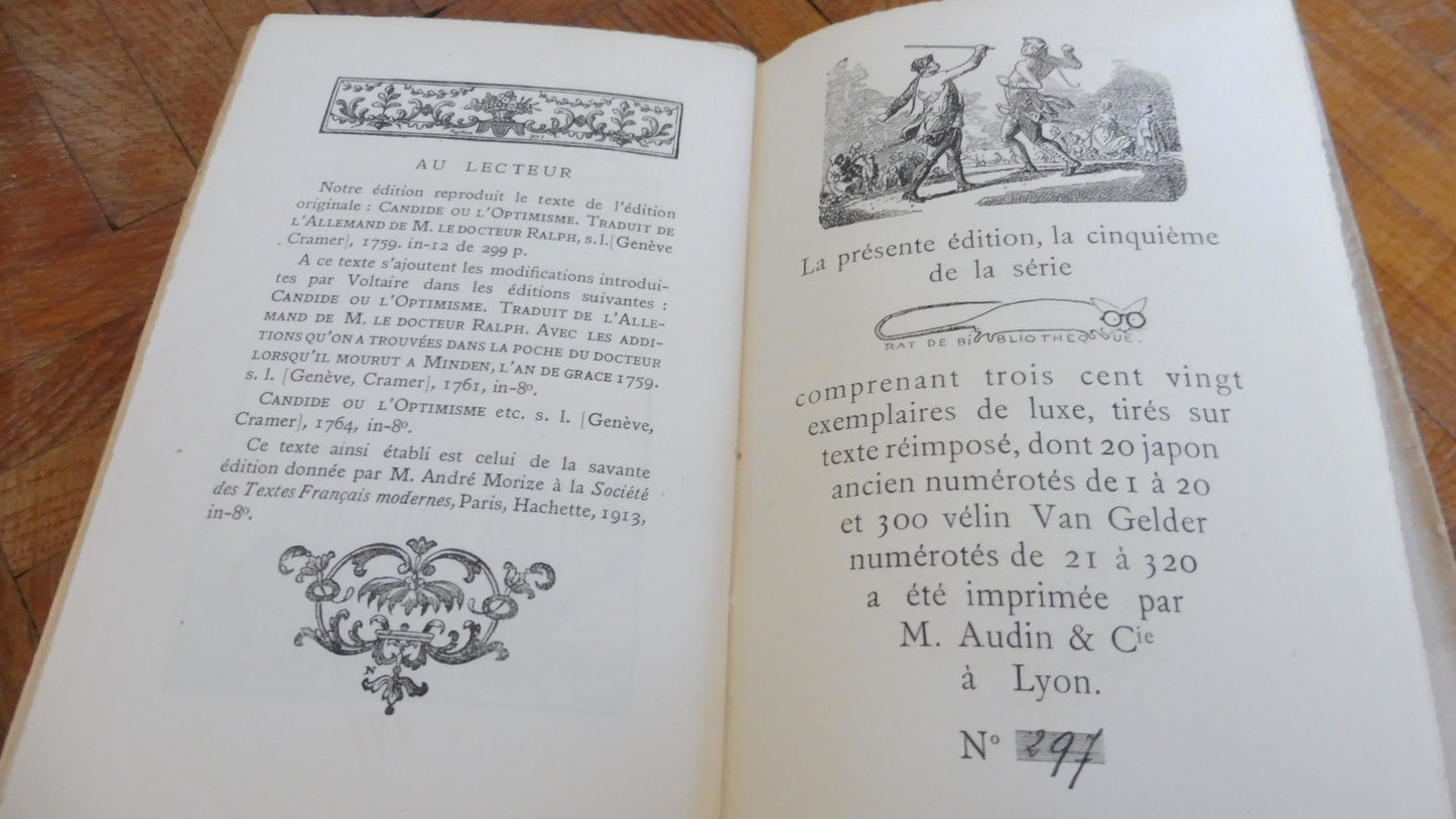 Candide ou l'optimisme (Voltaire) s.d.