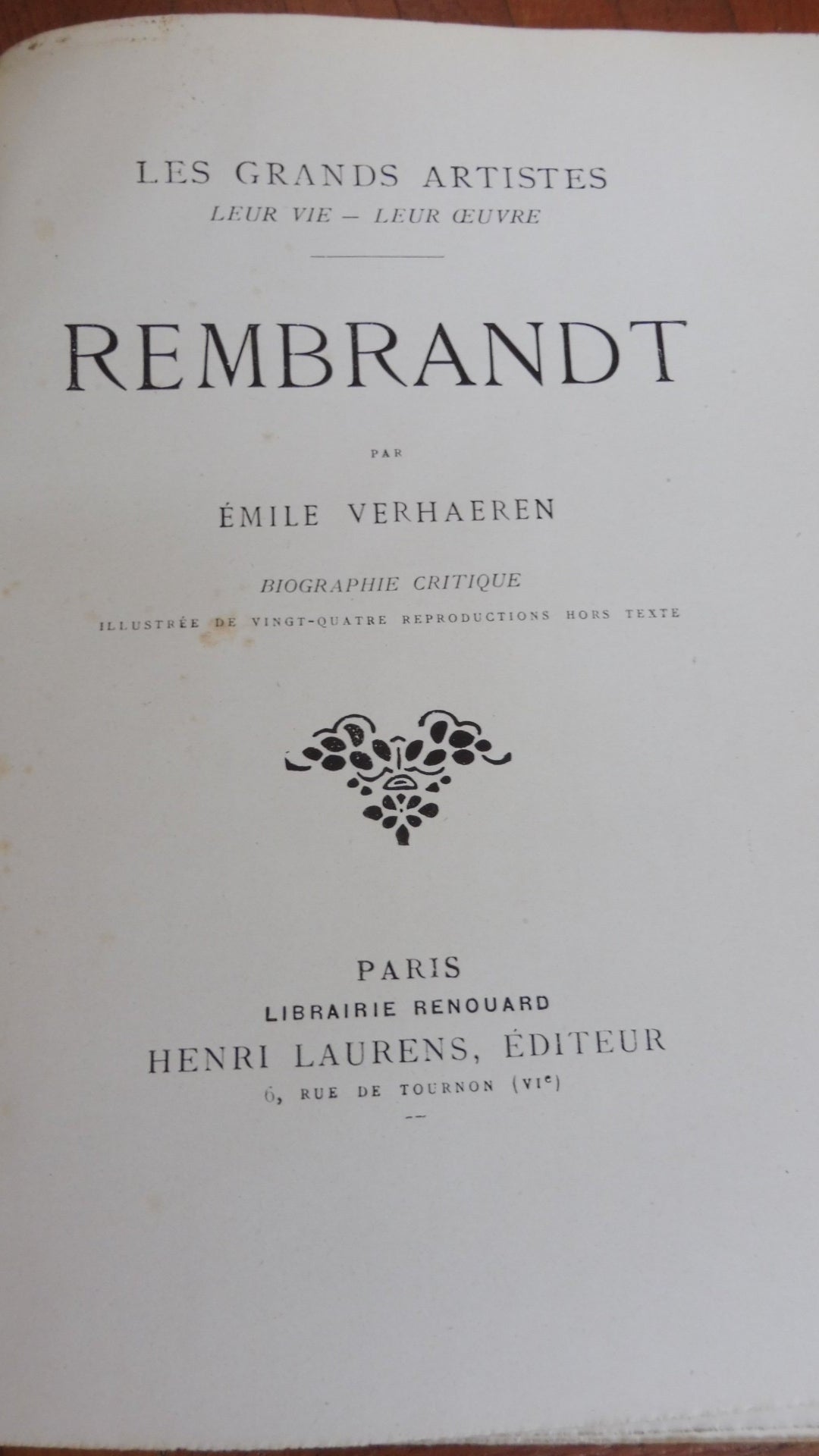 Hogarth, Rembrandt, Ruysdael, Velasquez (Benoit...) c.a. 1904 4 tomes en 1 vol.