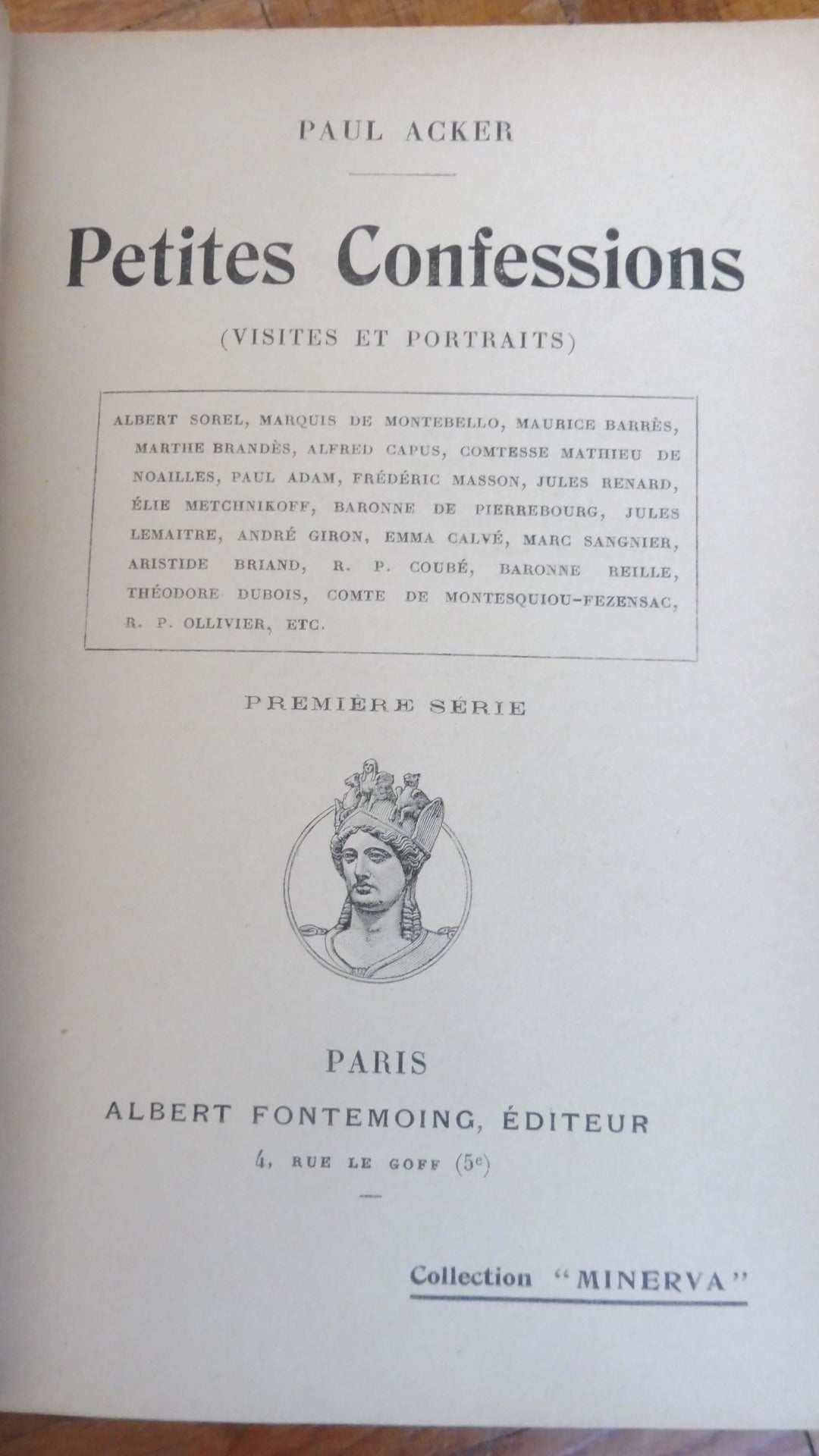 Petites confessions. Visites et portraits (Paul Acker) 1903