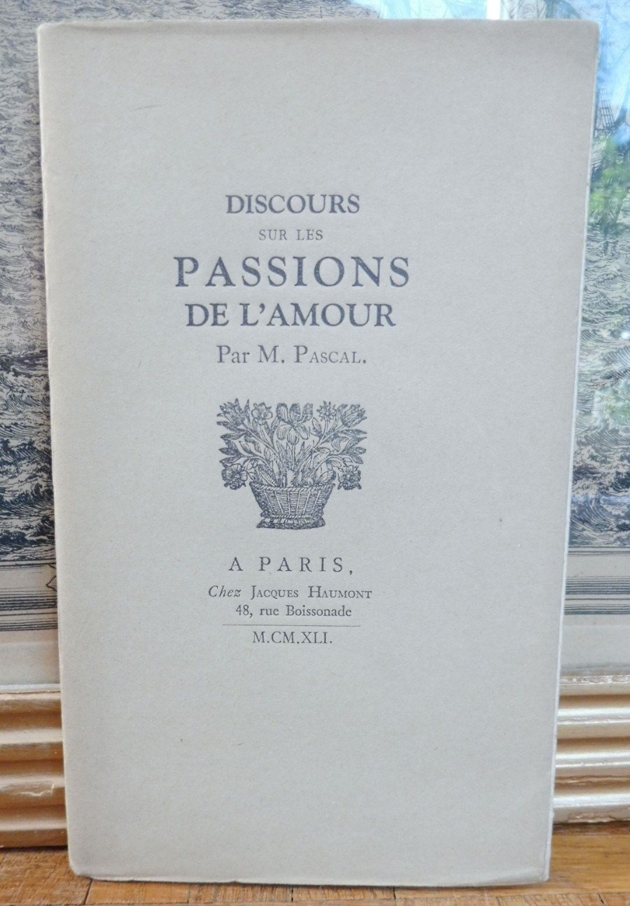 Discours sur les passions de l'amour (Pascal) 1941 NUMEROTE