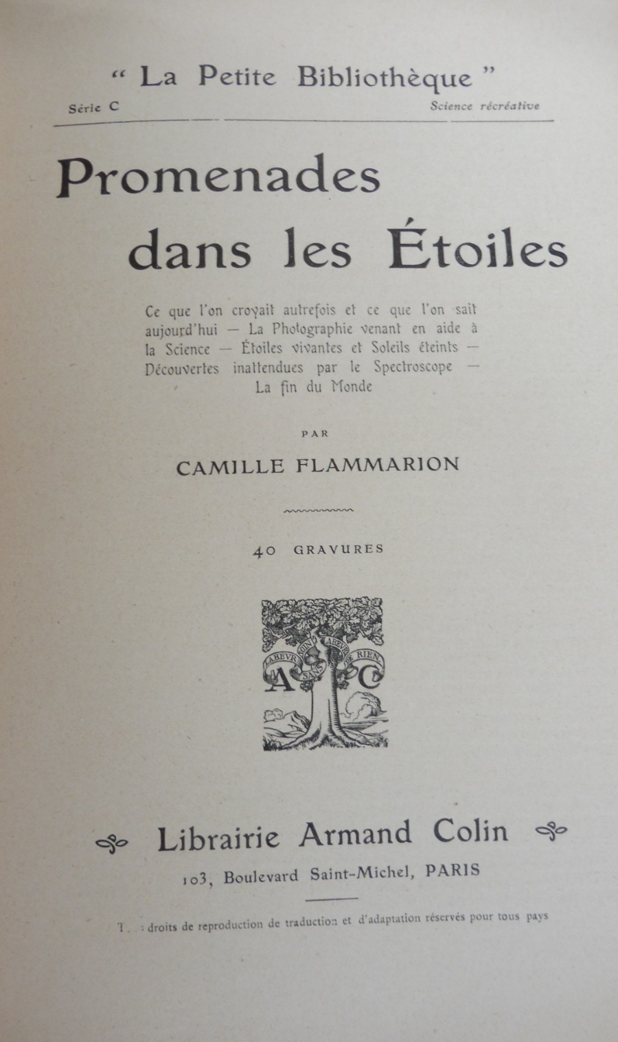 Promenades dans les étoiles (Camille Flammarion) s.d.