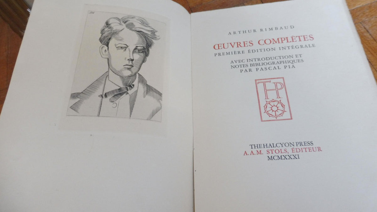 Oeuvres complètes d'Arthur Rimbaud 1931 Vergé NUMEROTE