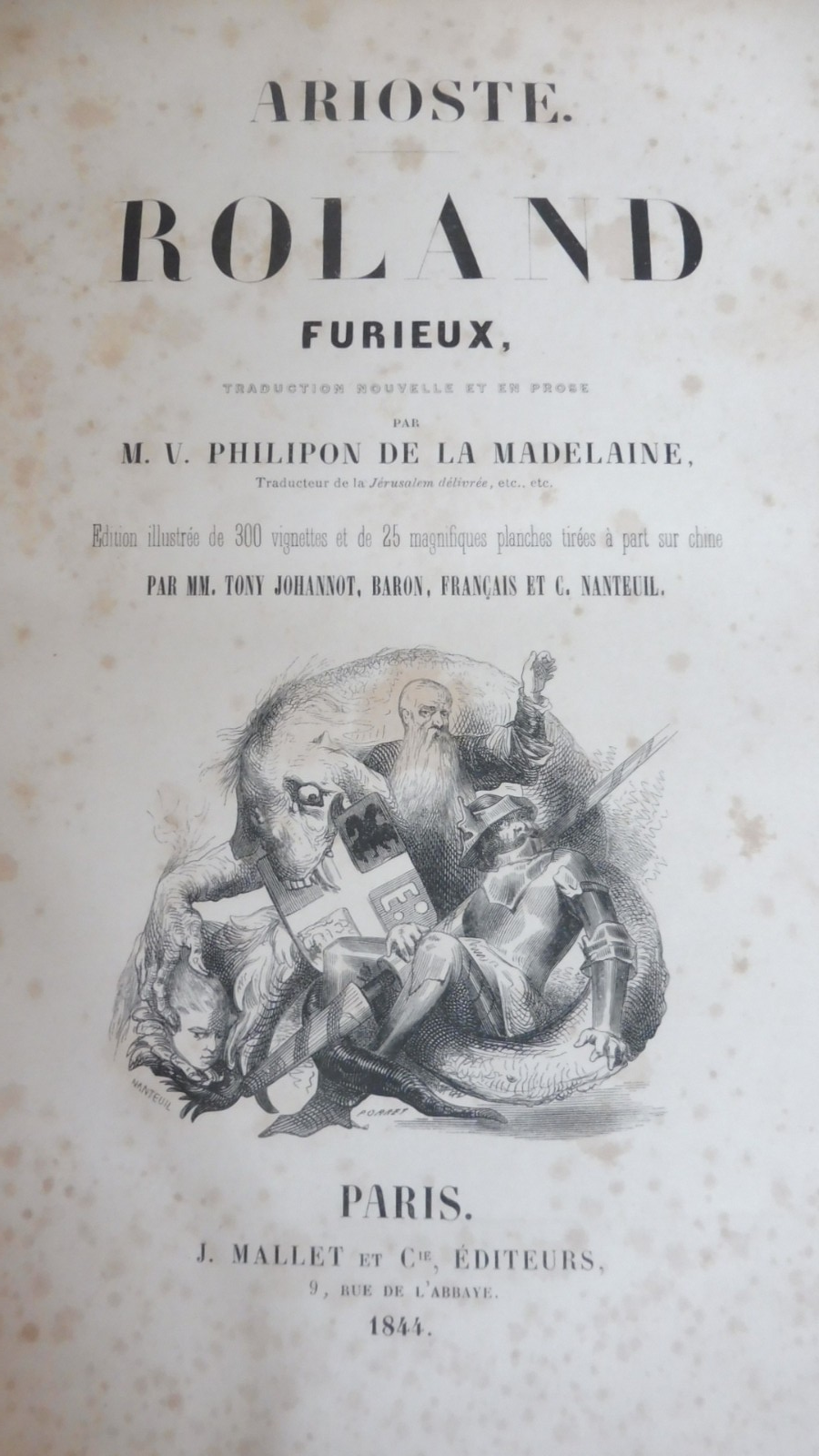 Roland furieux (Arioste) 1844 illus. Johannot, Baron, Français et Nanteuil