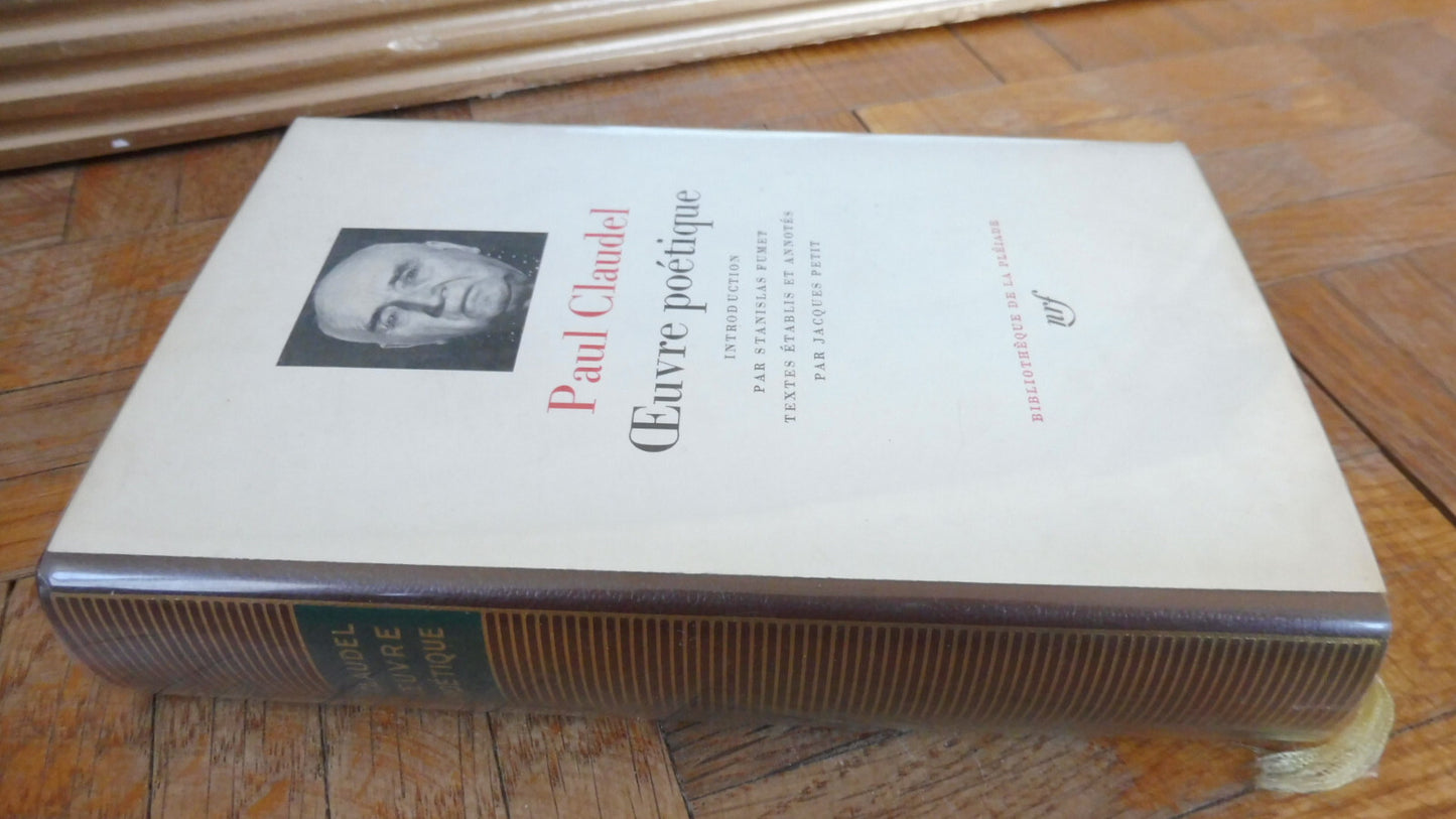 Oeuvre poétique de Paul Claudel 1977 PLEIADE