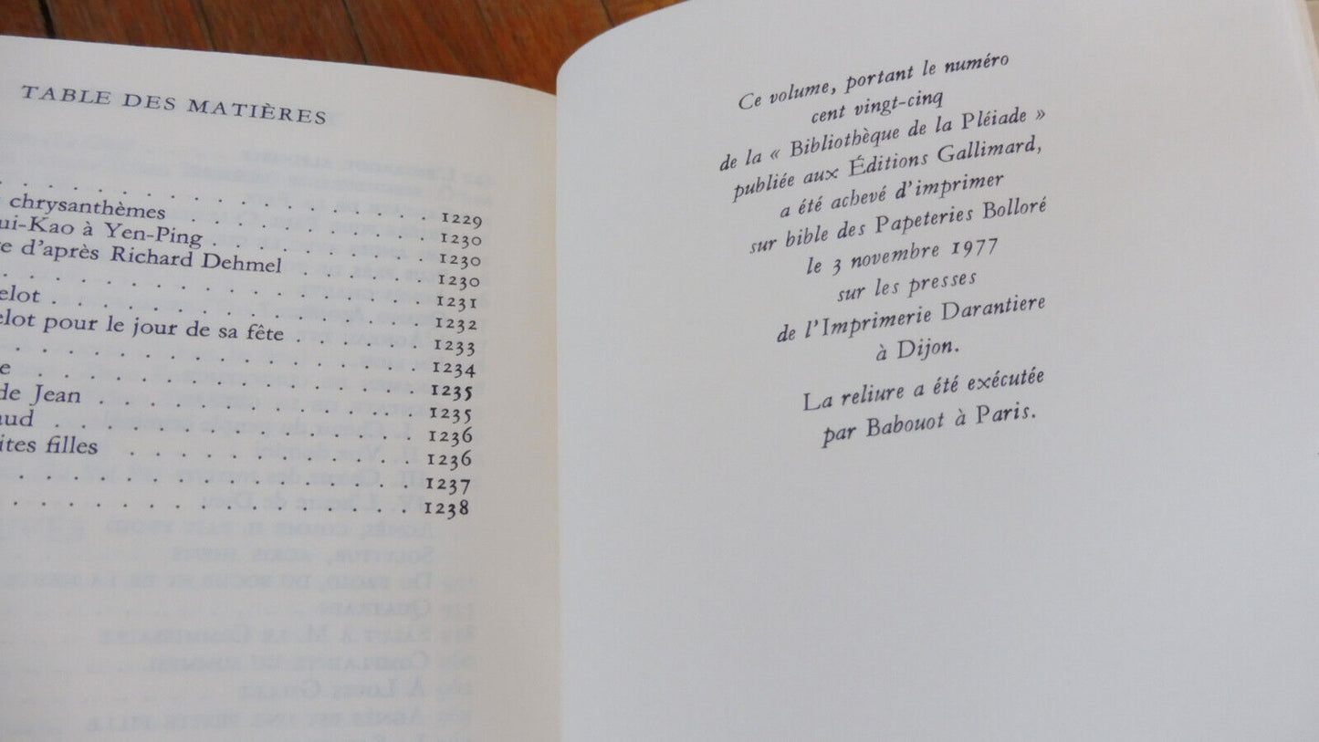 Oeuvre poétique de Paul Claudel 1977 PLEIADE