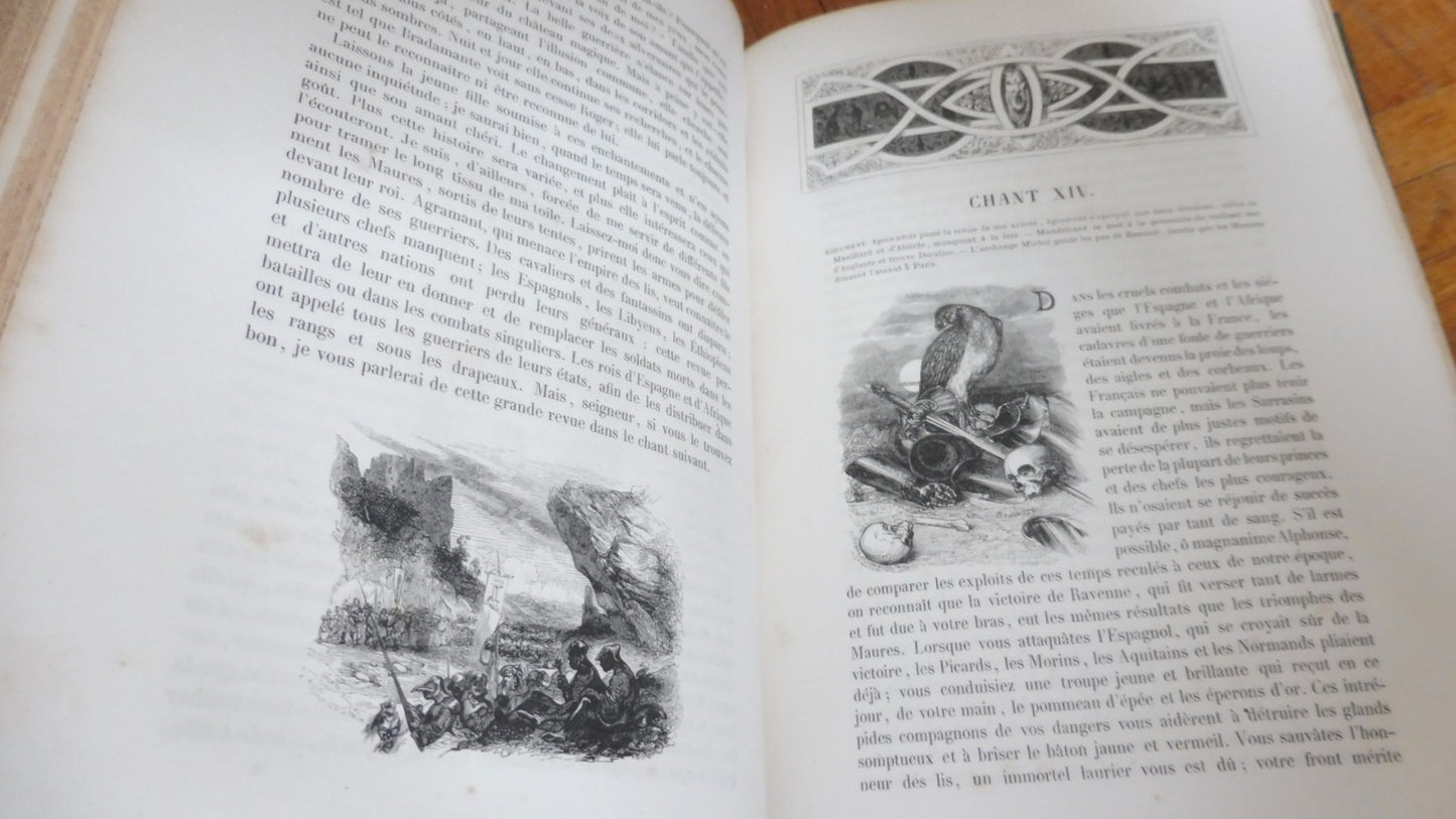 Roland furieux (Arioste) 1844 illus. Johannot, Baron, Français et Nanteuil