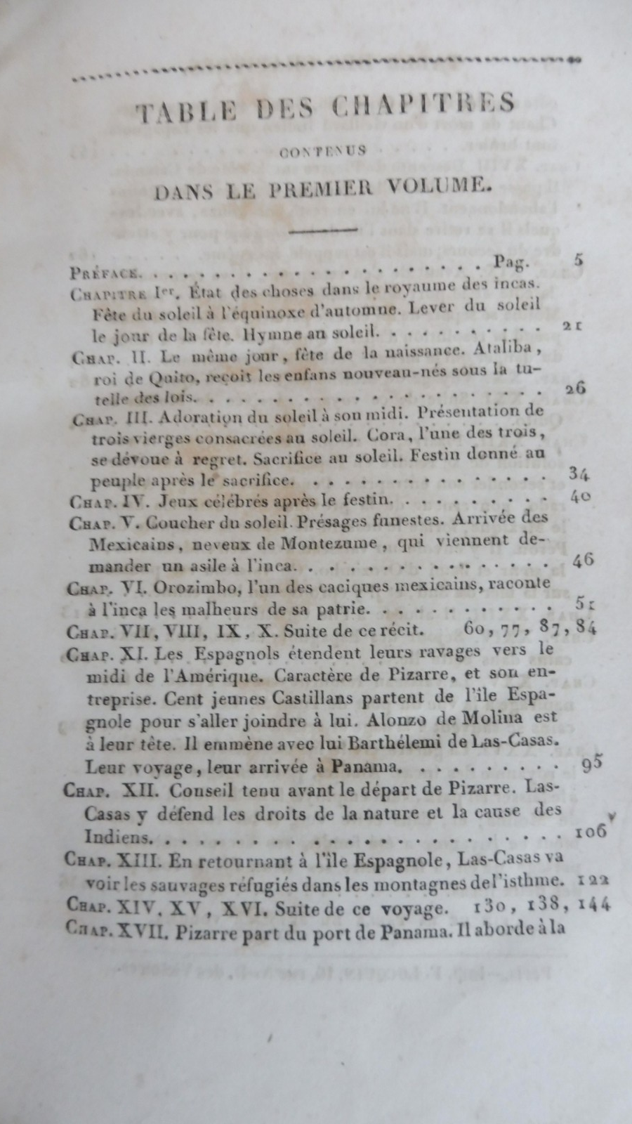 Les Incas ou la destruction de l'Empire du Pérou (Marmontel) 1845 2 vol. en 1 t.