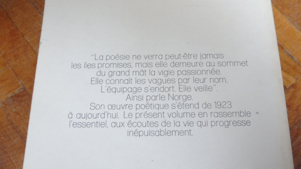 Oeuvres poétiques (Norge) 1978 + CARTES MANUSCRITES