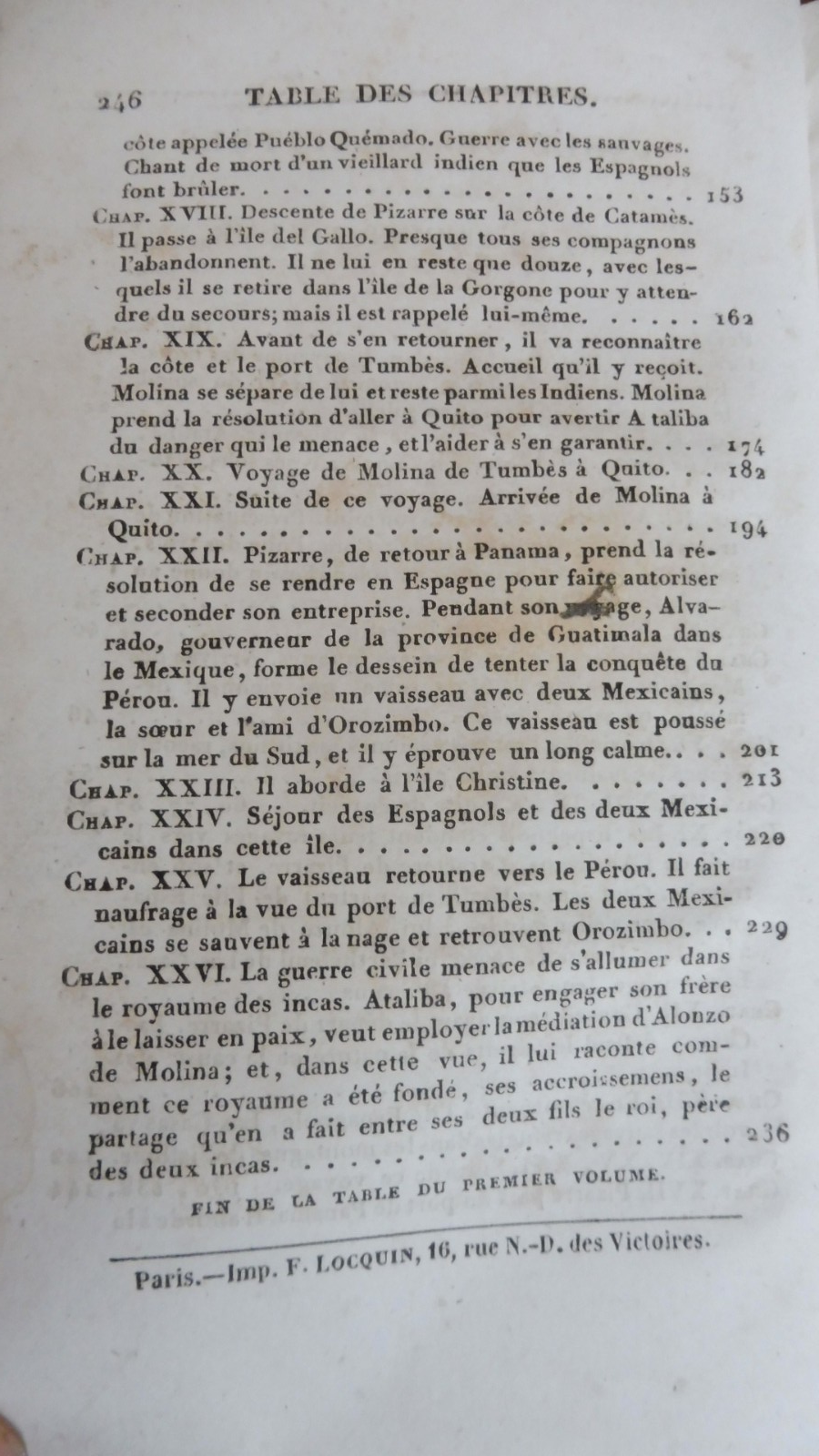 Les Incas ou la destruction de l'Empire du Pérou (Marmontel) 1845 2 vol. en 1 t.