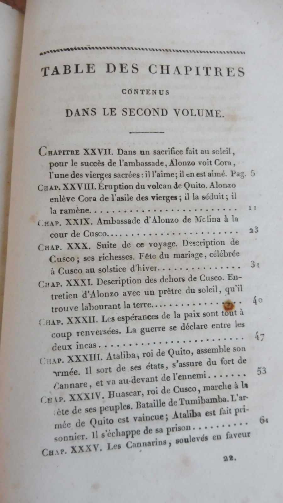 Les Incas ou la destruction de l'Empire du Pérou (Marmontel) 1845 2 vol. en 1 t.