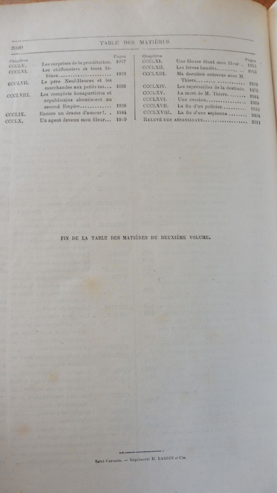 Mémoires de M. Claude, chef de la police de sûreté s.d. 2/2