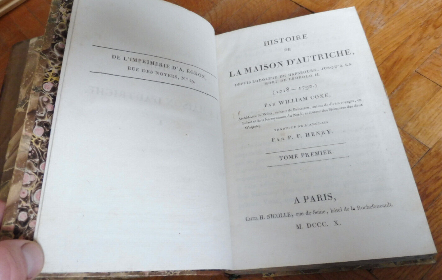 Histoire de la maison d'Autriche (William Coxe) 1810 5/5