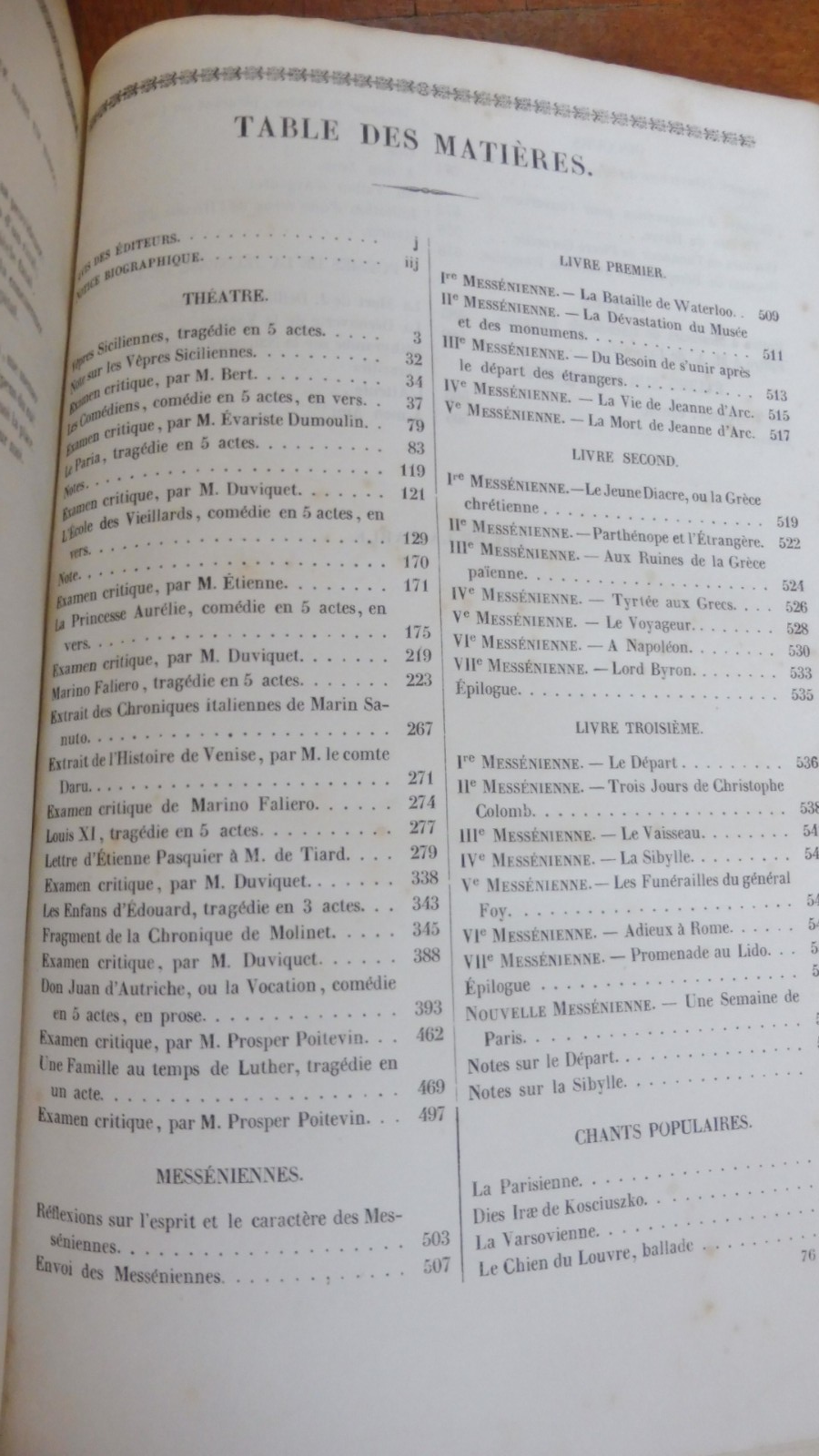 Oeuvres de Casimir Delavigne 1836