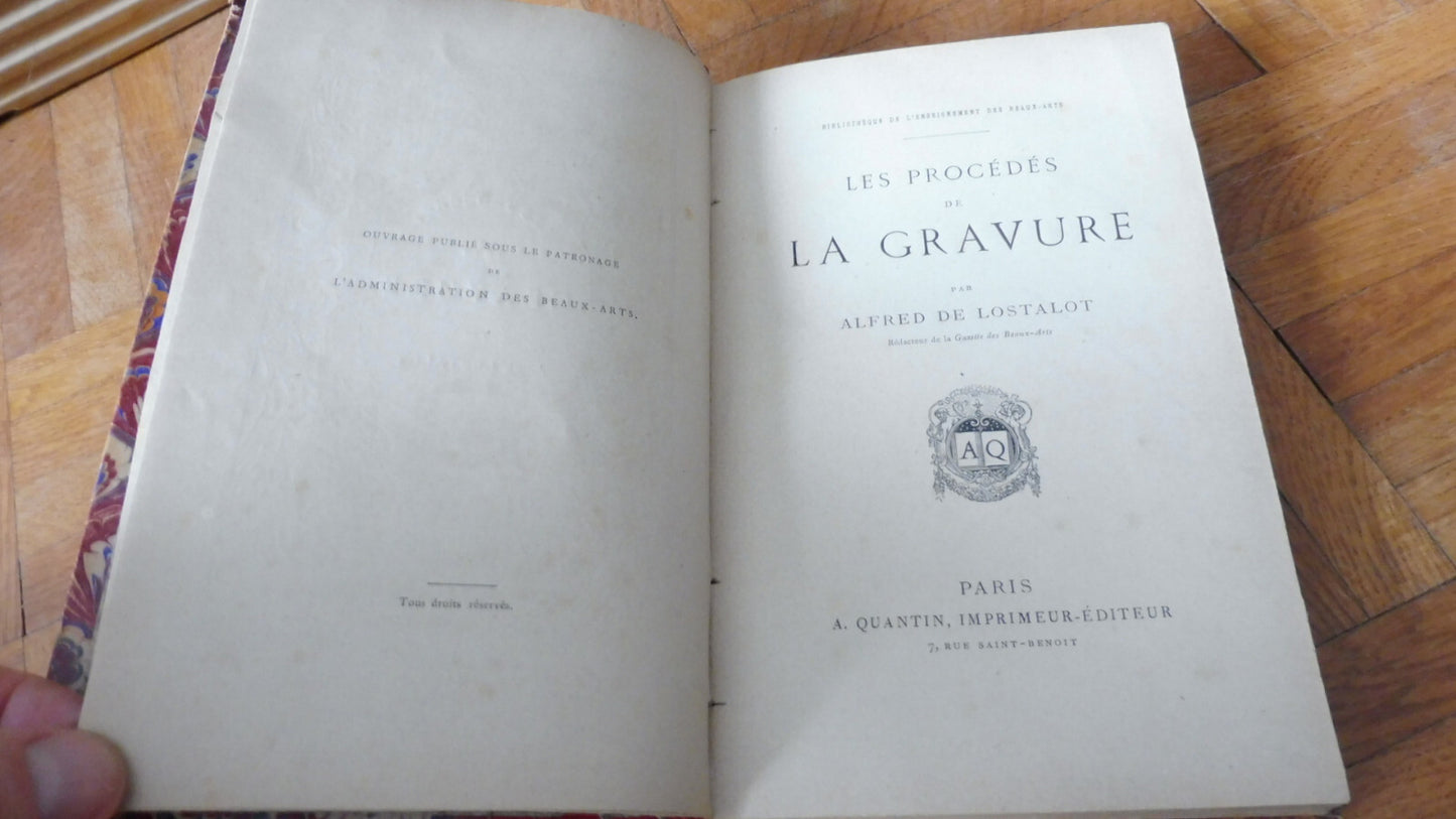 Les Procédés de la gravure (De Lostalot) s.d.