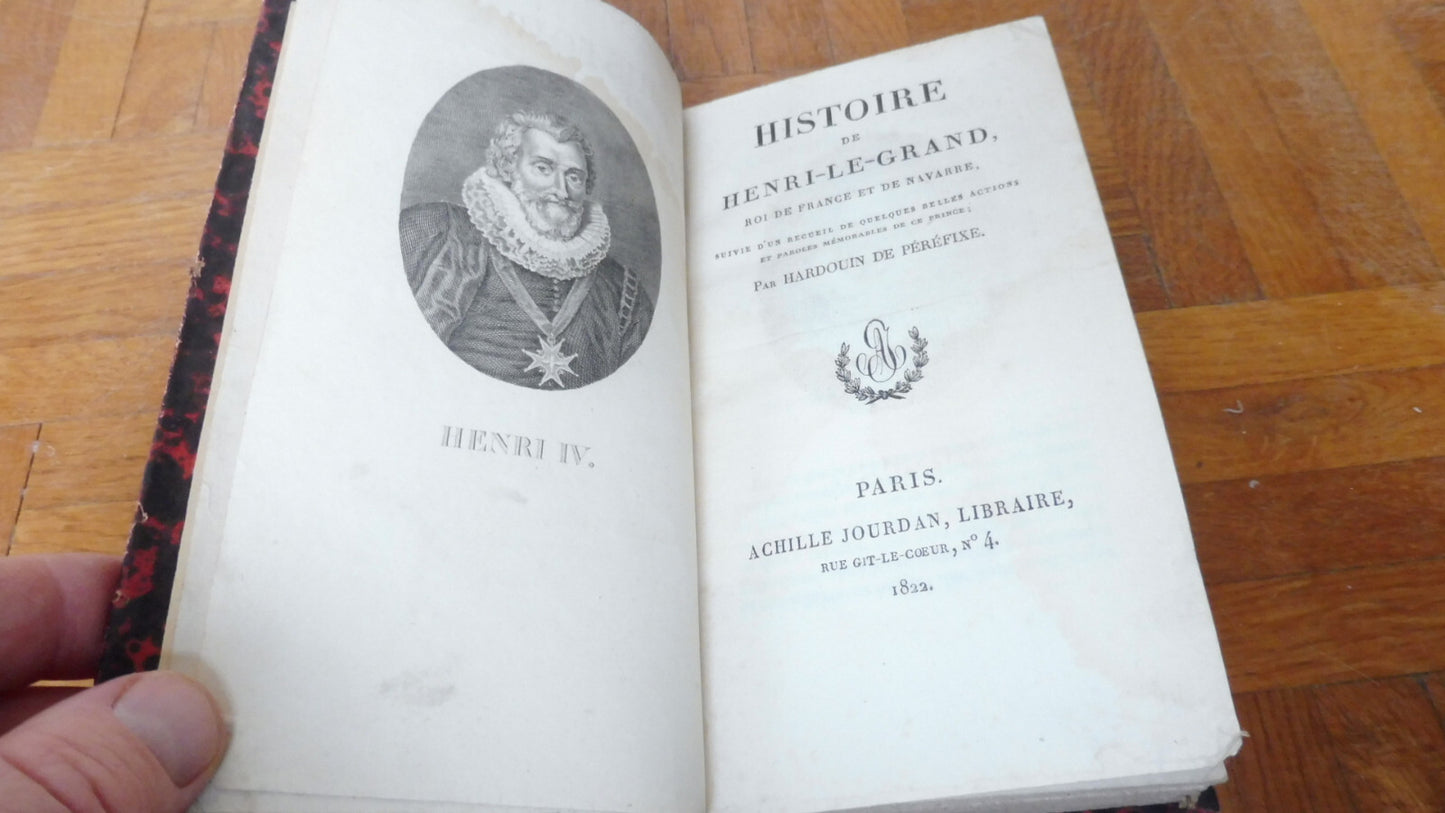 Histoire de Henri le Grand (Hardouin de Péréfixe) 1822
