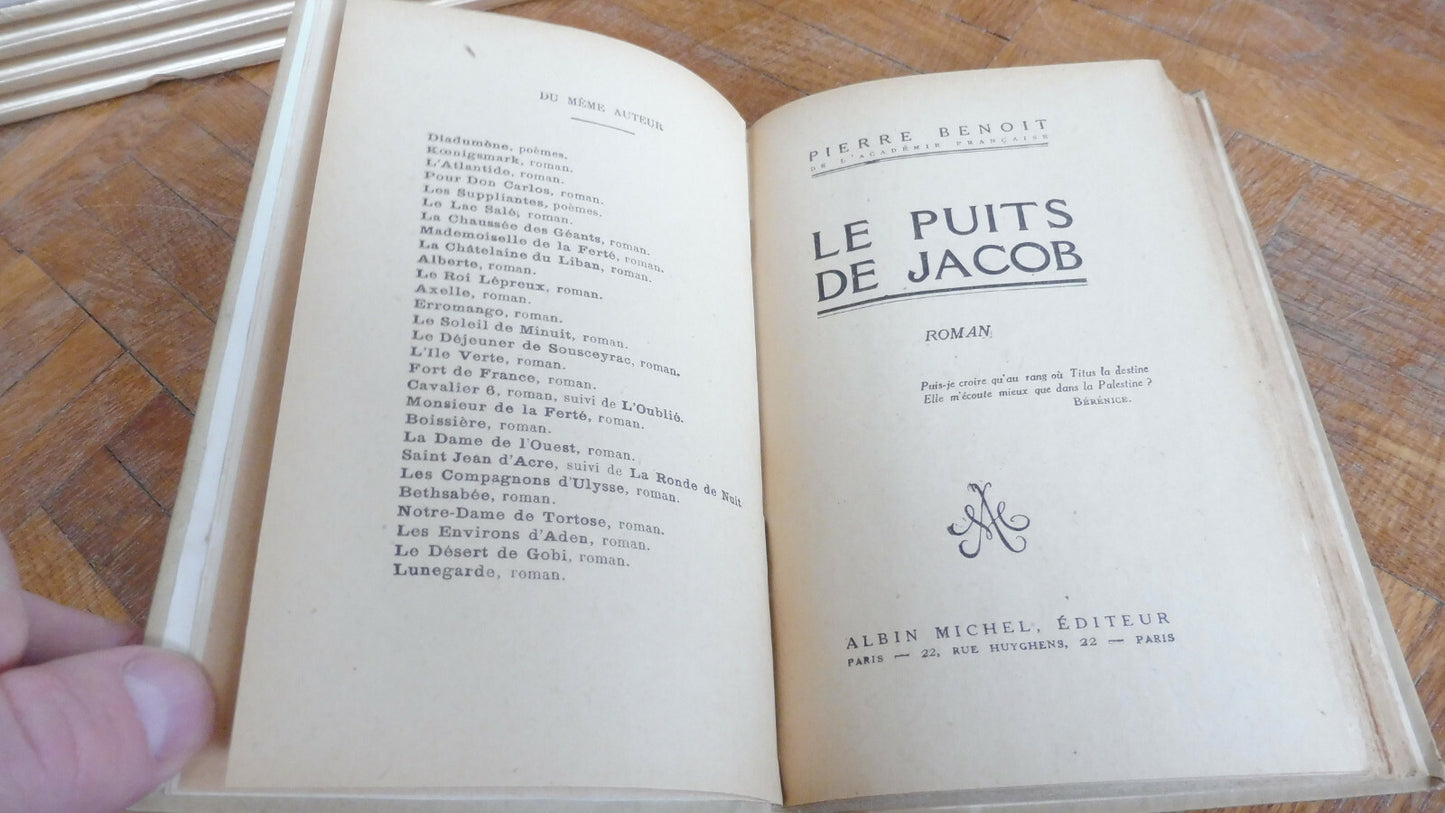 Le Puits de Jacob (Pierre Benoit) 1942