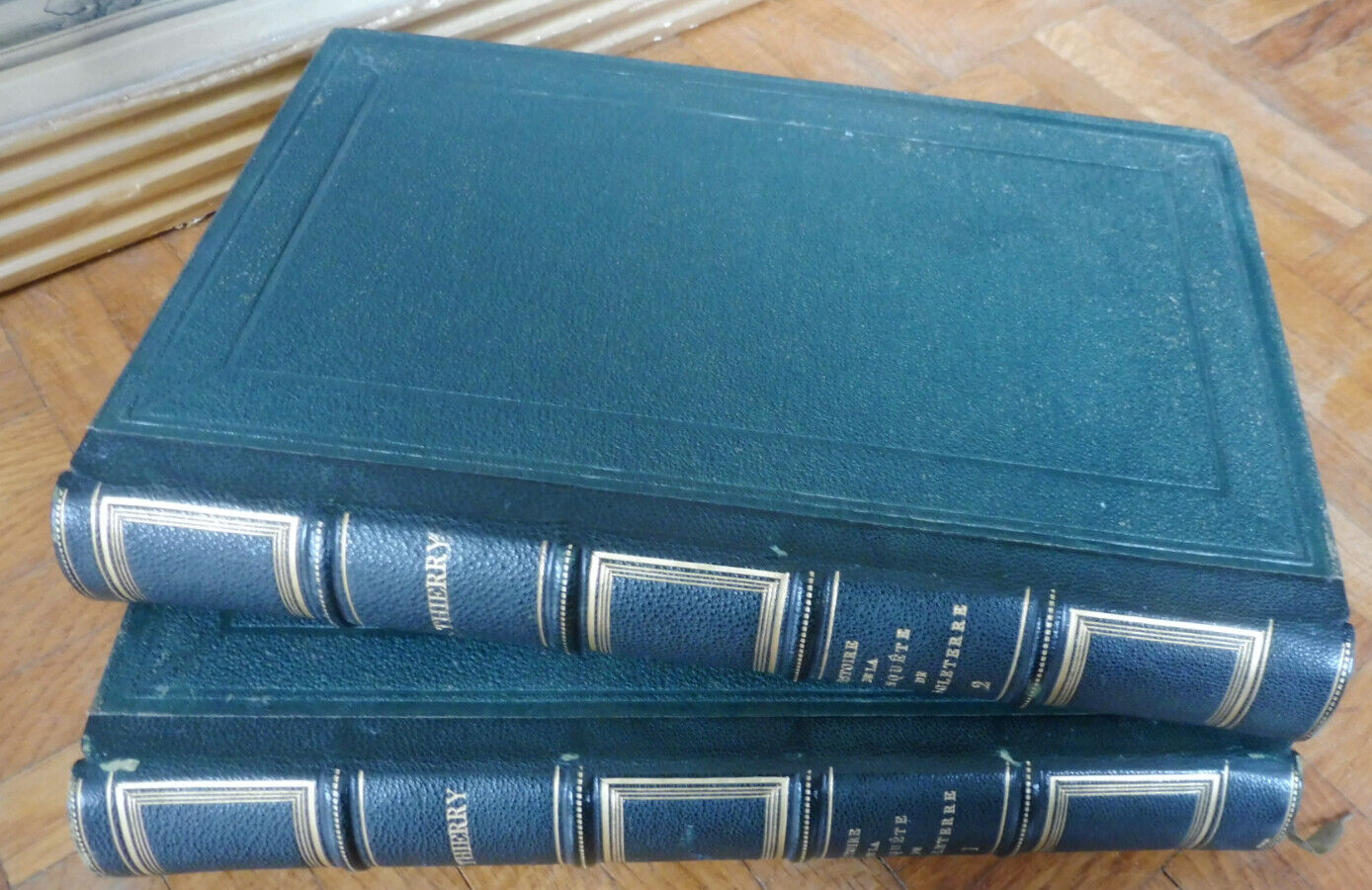 Histoire de la conquête de l'Angleterre (A. Thierry) s.d. 2/2 RELIURE SIGNEE