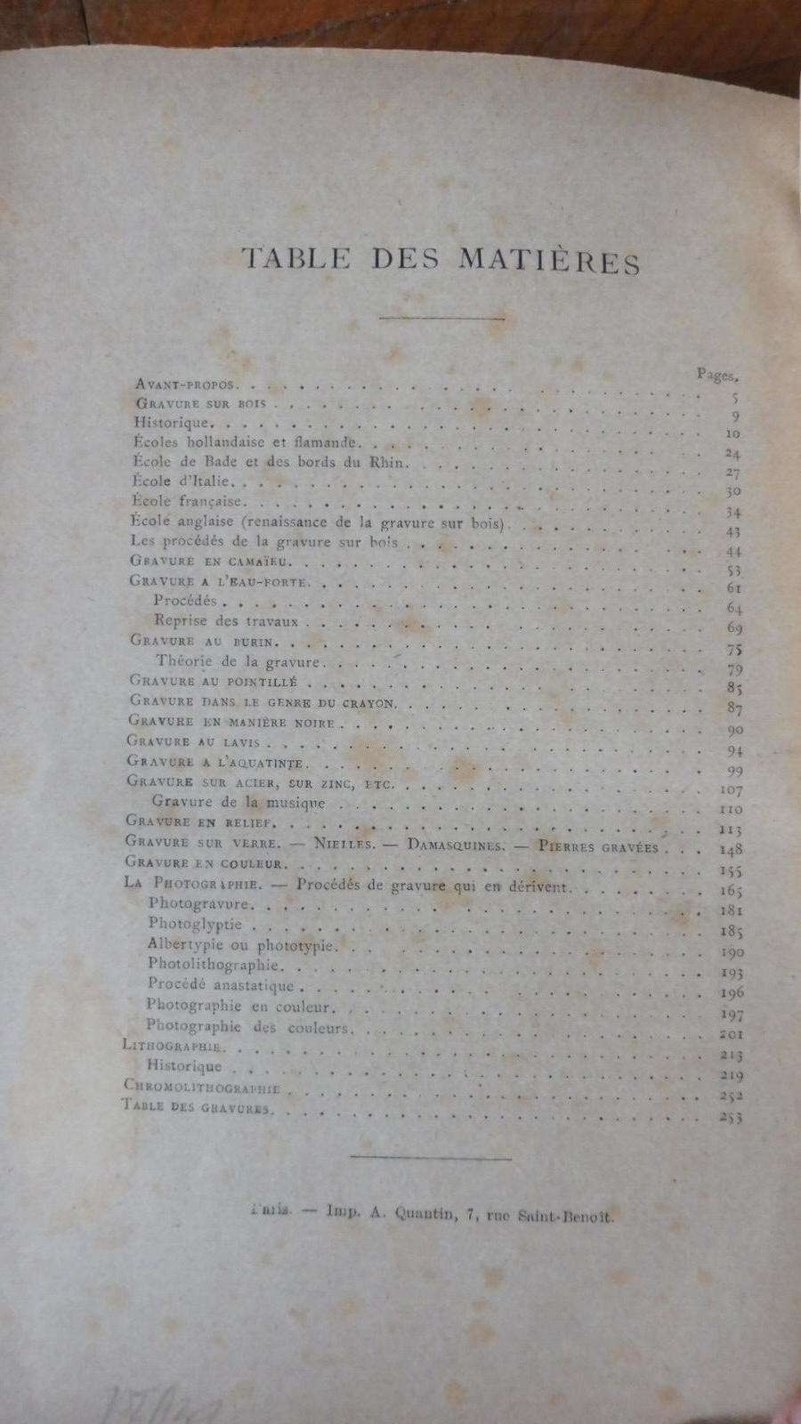 Les Procédés de la gravure (De Lostalot) s.d.