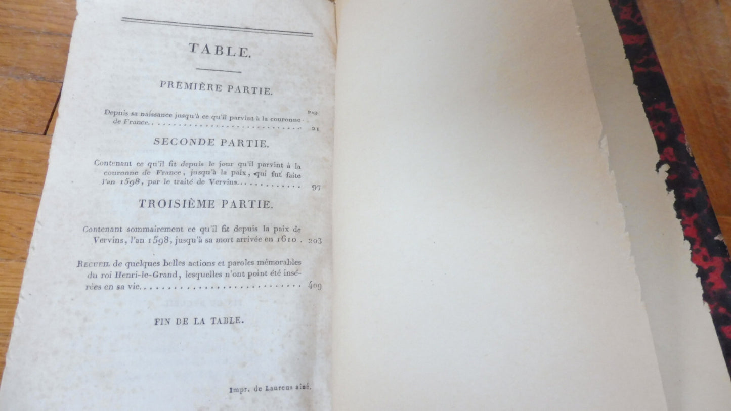 Histoire de Henri le Grand (Hardouin de Péréfixe) 1822