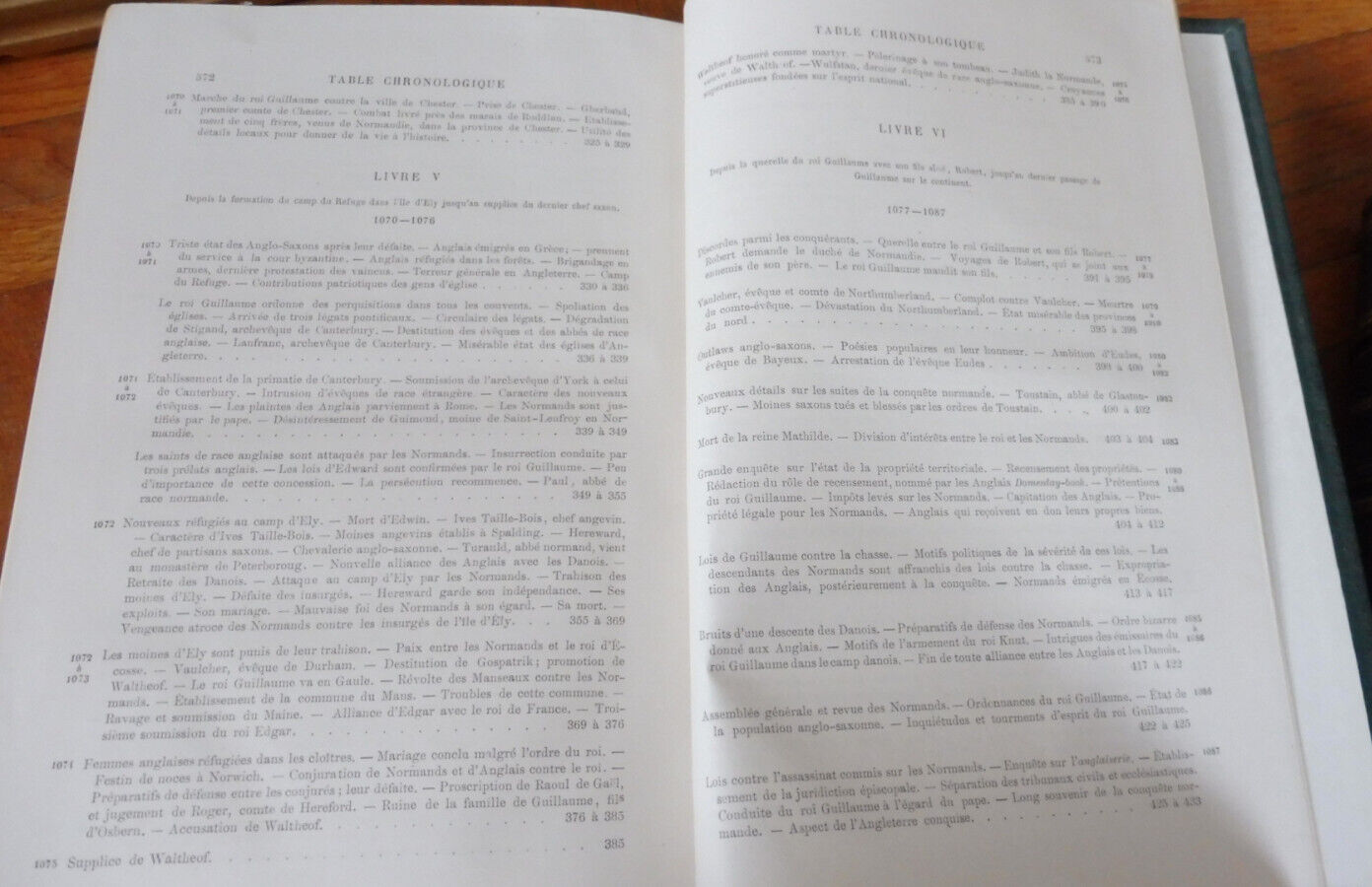 Histoire de la conquête de l'Angleterre (A. Thierry) s.d. 2/2 RELIURE SIGNEE