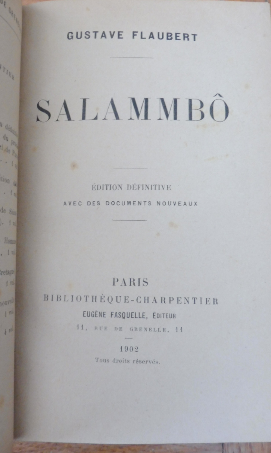 Salammbô (Flaubert) 1902