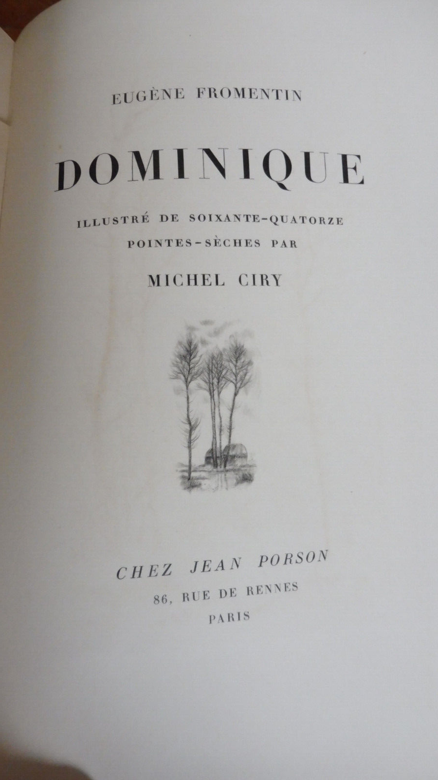 Dominique (Eugène Fromentin) 1942illus. Ciry VELIN