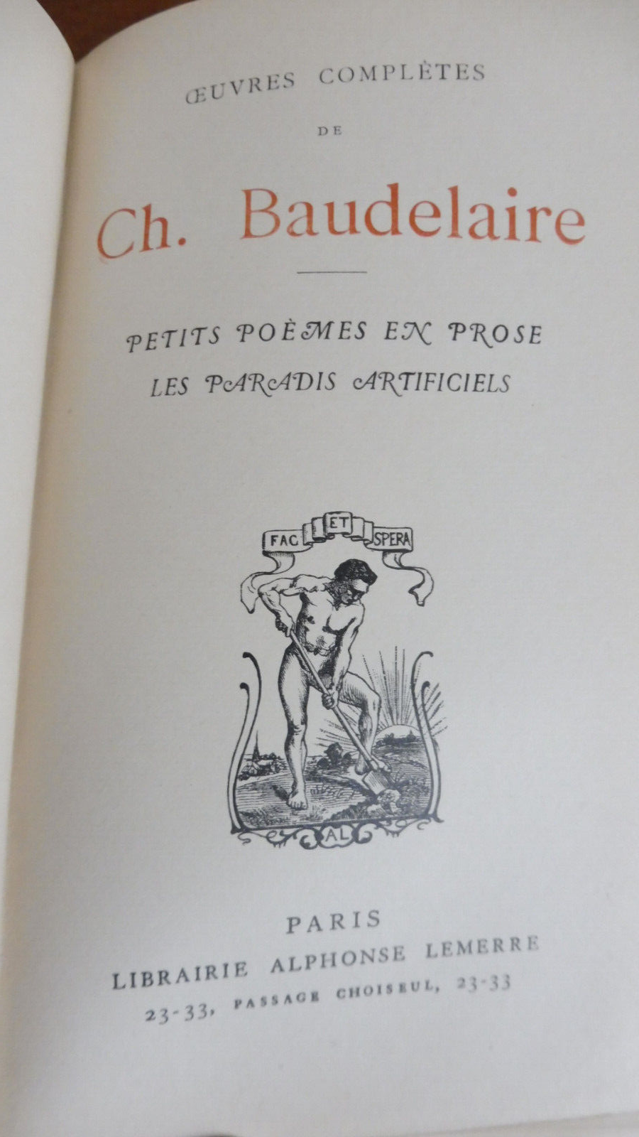 Oeuvres de Baudelaire 1949