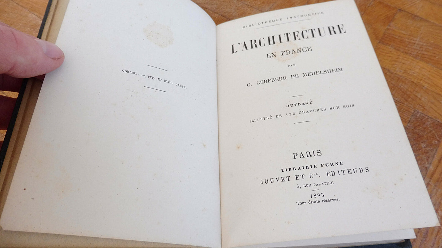 L'Architecture en France (Cerfberr de Médelsheim) 1883