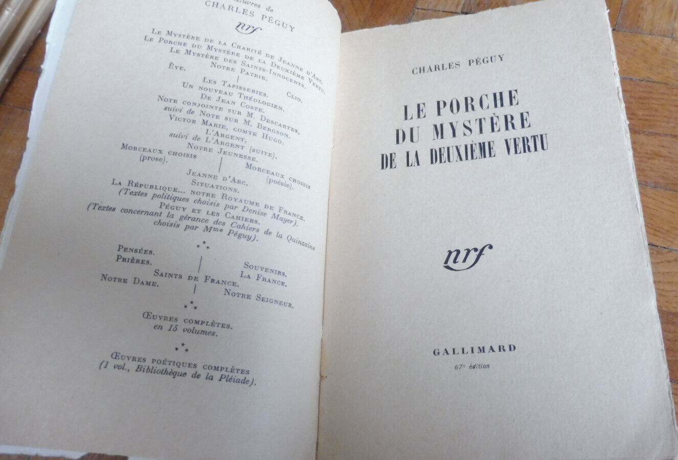 Le Porche du mystère de la deuxième vertu (Charles Péguy) 1950