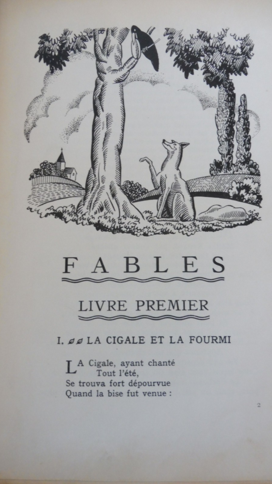 Fables de La Fontaine 1934 illus. Sylvain Sauvage