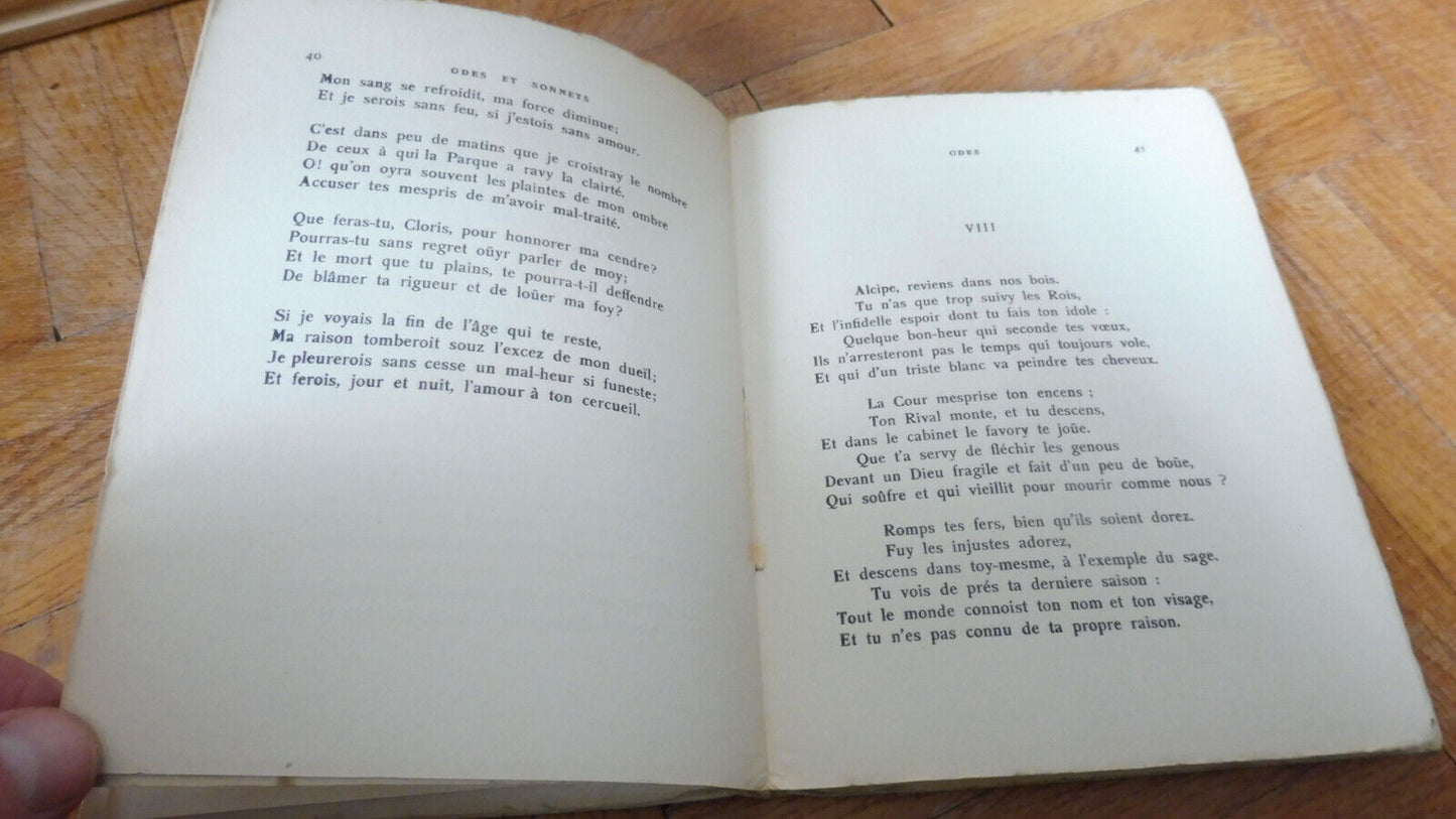 Odes et chansons (François Maynard) 1925 NUMEROTE ALFA