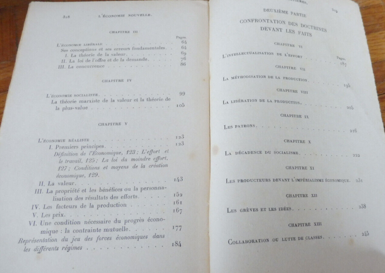 L'Economie nouvelle (Georges Valois) 1919 LIBERALISME