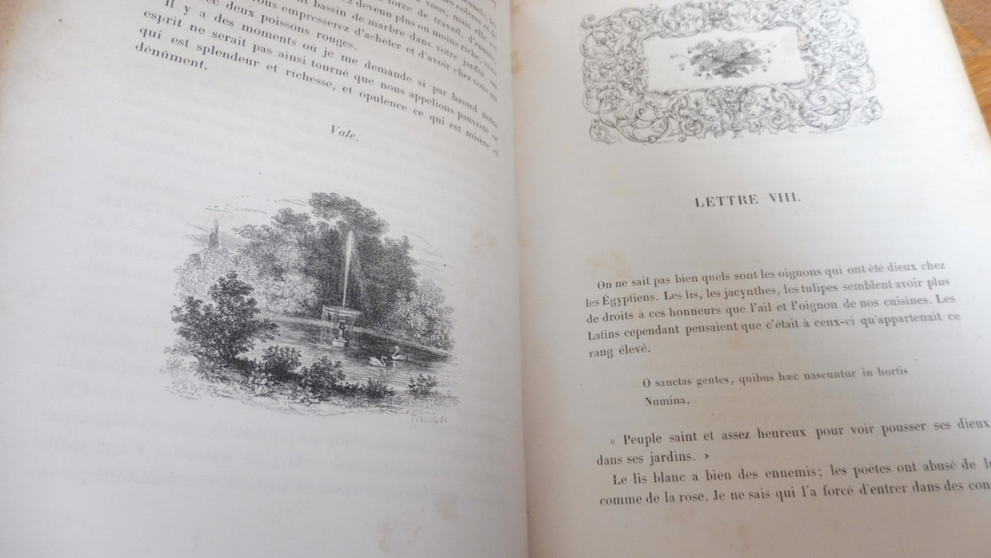 Voyage autour de mon jardin (Alphonse Karr) 1851 illus. Gavarni... BOTANIQUE
