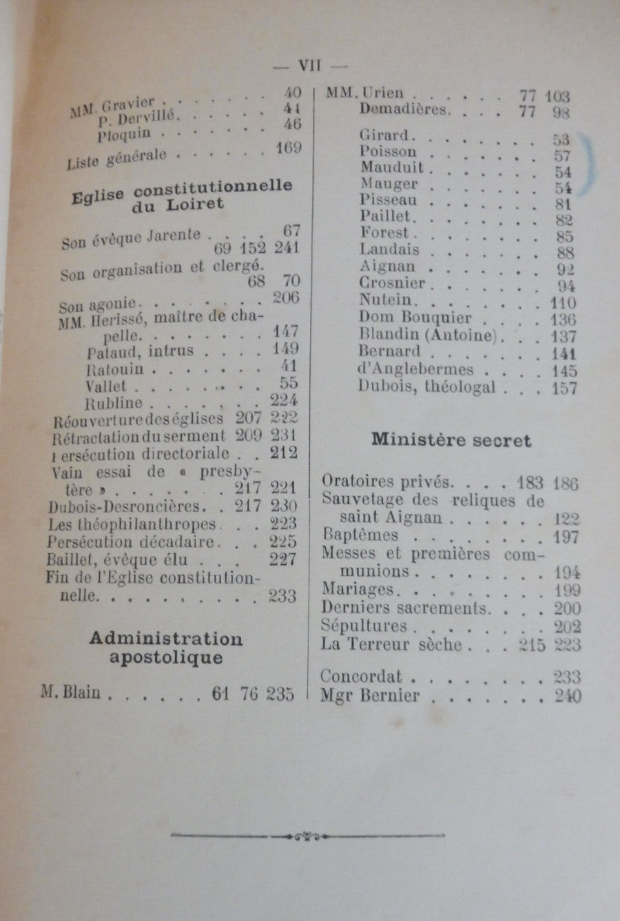 Sous la Terreur. Le clergé d'Orléans 1791-1802 (Th. Cochard) 1907 RARE