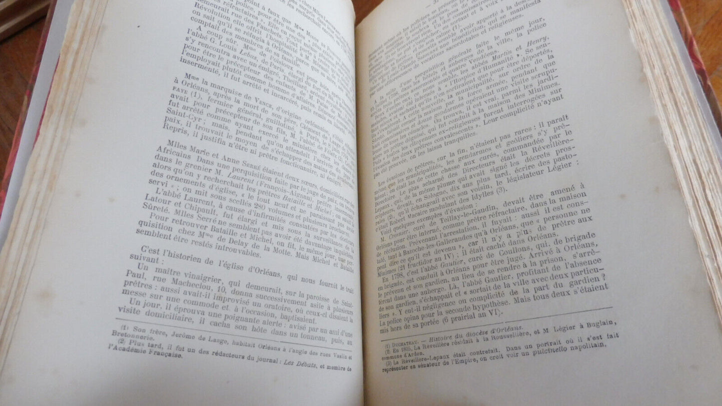 Sous la Terreur. Le clergé d'Orléans 1791-1802 (Th. Cochard) 1907 RARE