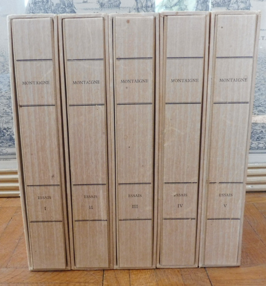 Les Essais (Montaigne) 1957 5/5 illus. Humbert ENVOI