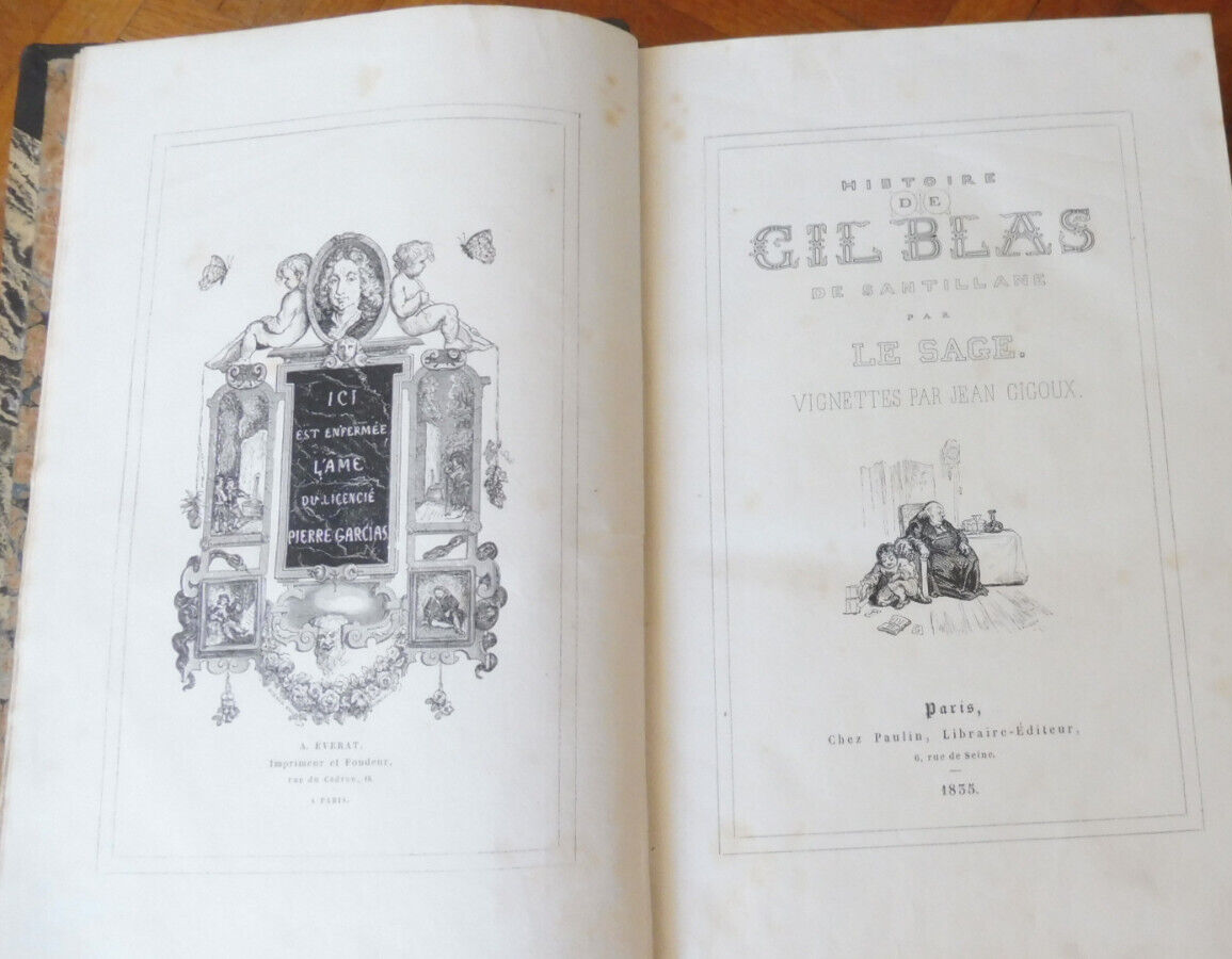Histoire de Gil Blas (Le Sage) 1835 illus. Gigoux