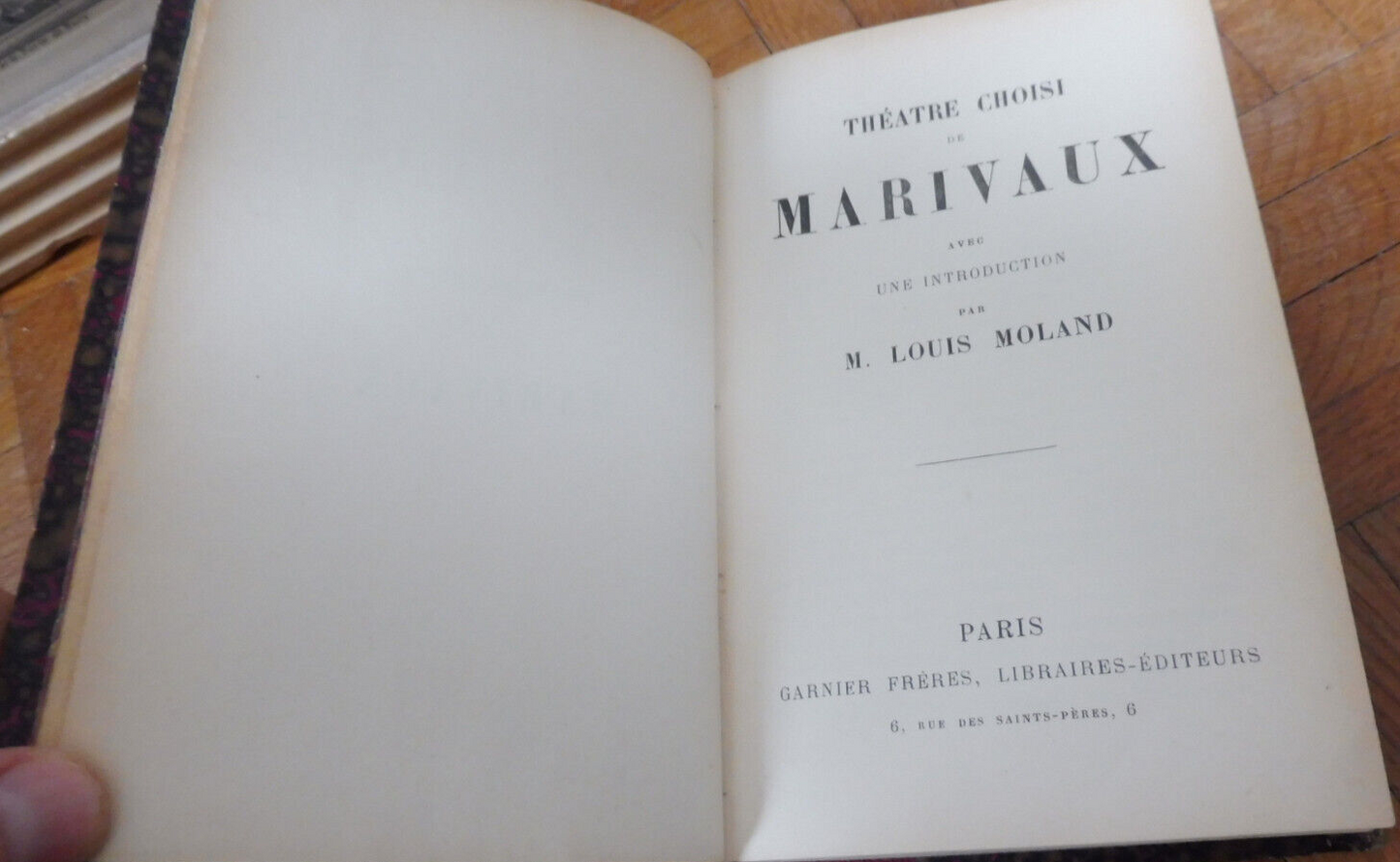 Théâtre choisi de Marivaux s.d.