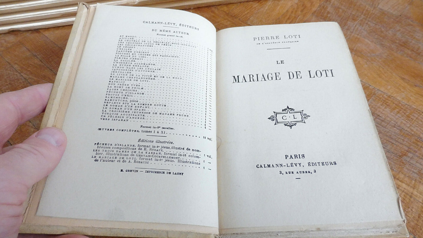 Le Mariage de Loti (Pierre Loti) s.d.