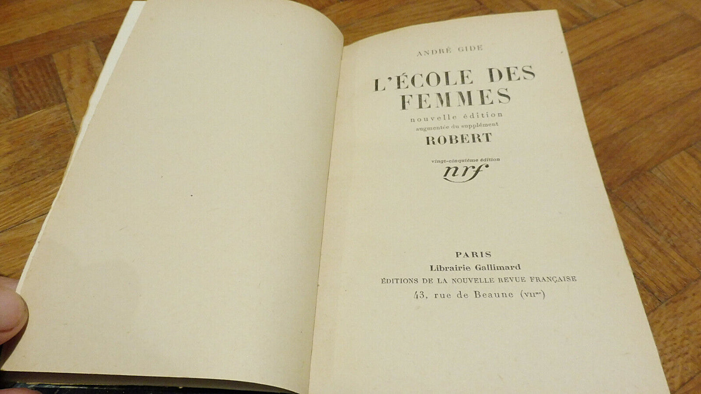 L'Ecole des femmes (André Gide) 1931