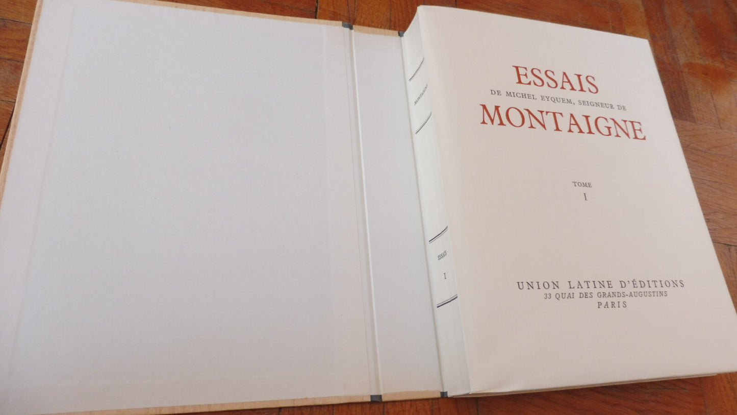 Les Essais (Montaigne) 1957 5/5 illus. Humbert ENVOI