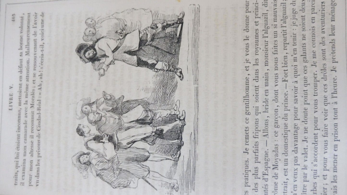 Histoire de Gil Blas (Le Sage) 1835 illus. Gigoux